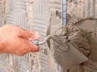 Штукатурка стен песчано-цементной смесью