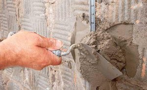 Штукатурка стен песчано-цементной смесью